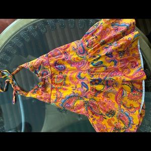 Chaps paisley dress summer bright